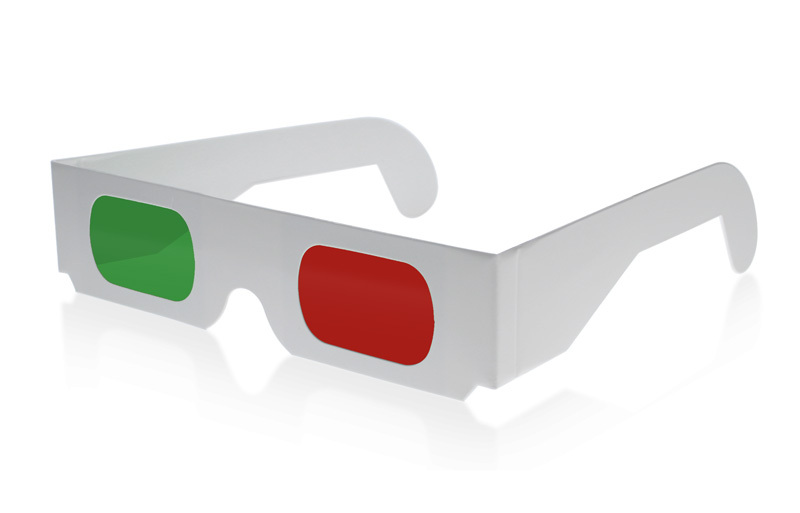Fascinerend vermomming smog 3D Bril goedkoop rood groene glazen